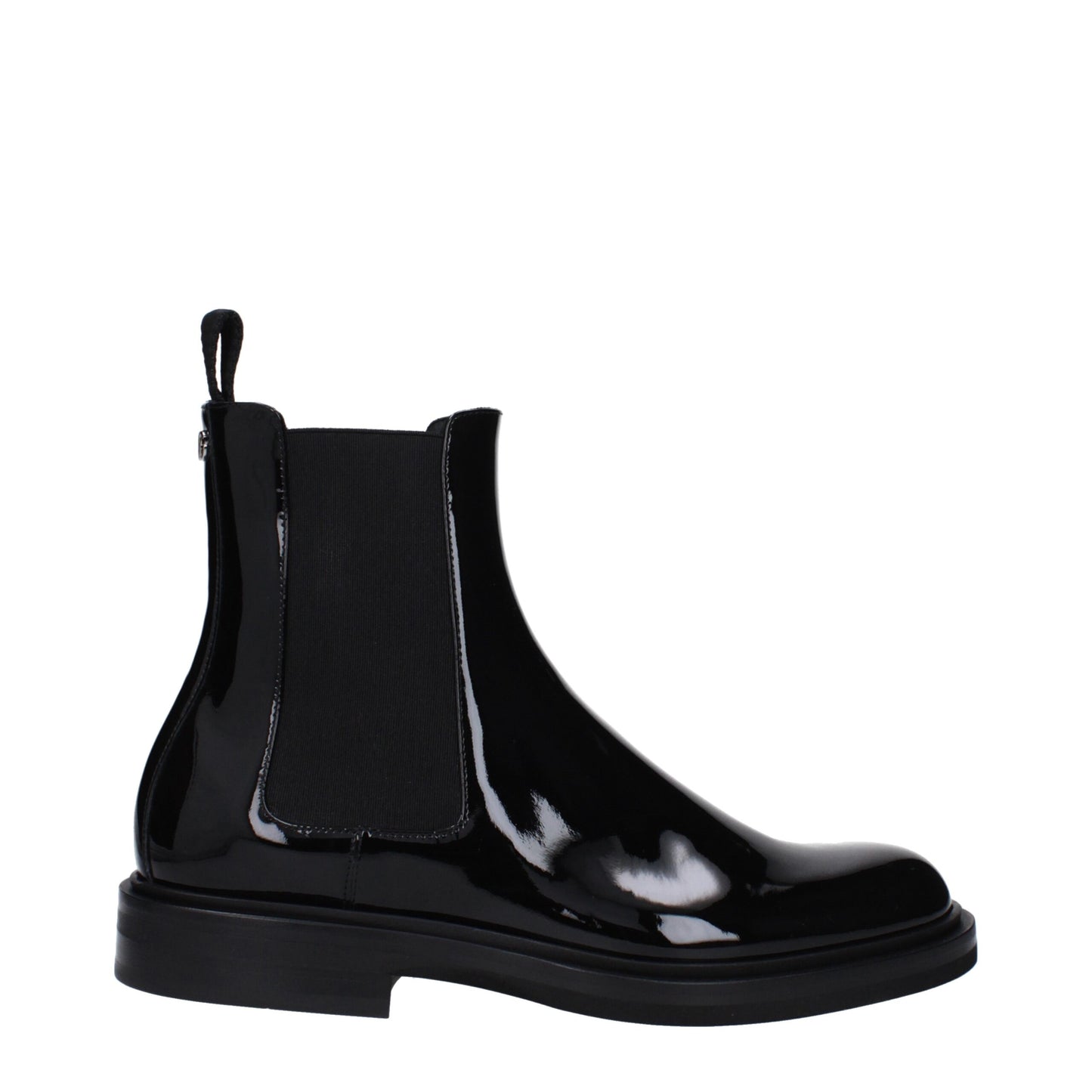 Black Leather Ankle Boots