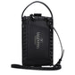 Black Leather Clutch Bag