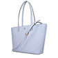 Light Blue Leather Shoulder Bag