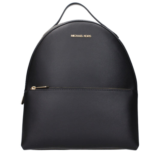 Black Leather Backpack