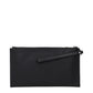 Black Leather Clutch Bag