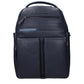 Blue Leather Backpack
