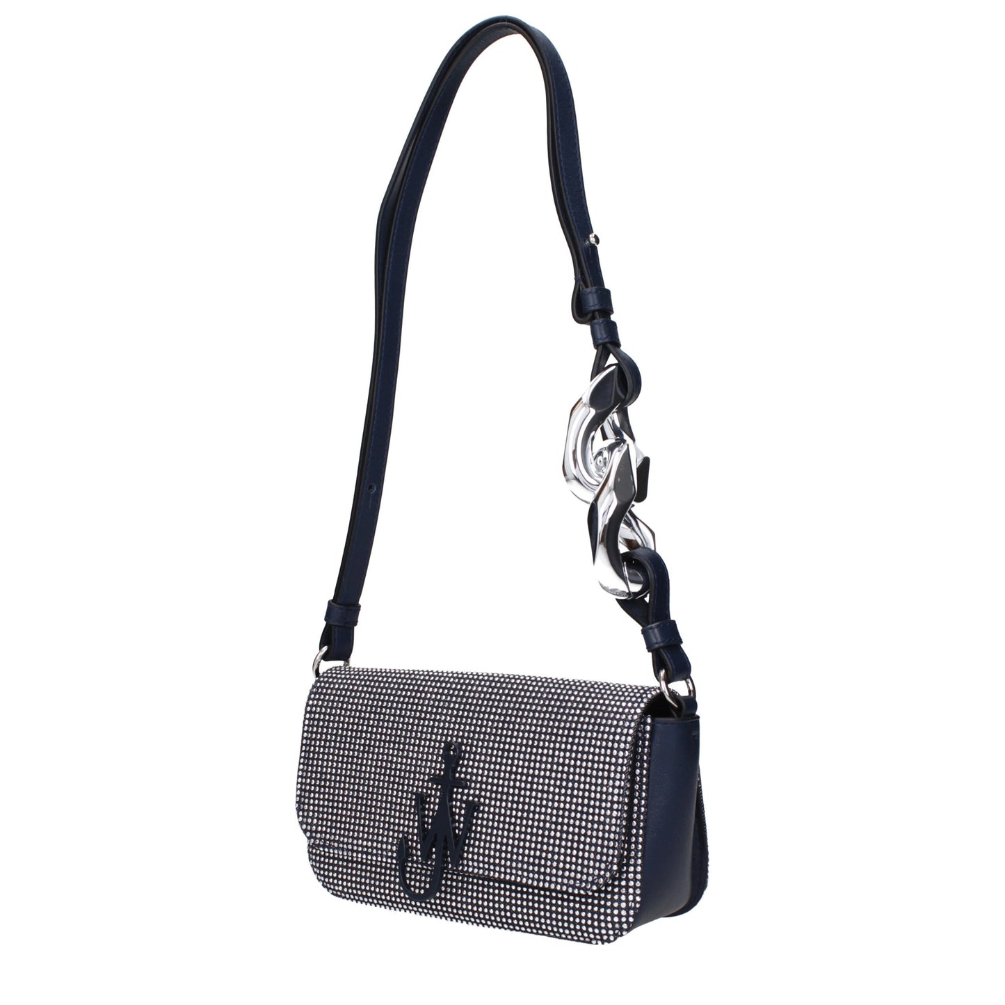 Blue Fabric Shoulder Bag