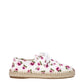 White Fabric Espadrilles
