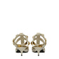 Beige Leather Stiletto Heel Sandals