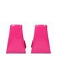 Pink Leather Platform Sandals