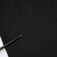 Black Cotton Single Breasted 2 Piece Suit