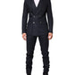 Dark Blue Double Breasted 2 Piece Suit