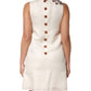 Multicolor Crystal Embellished A-line Mini Dress