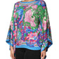 Multicolor Floral Printed Tunic Blouse Top