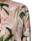 Pink Lily Printed Round Neck Blouse Top