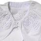 White Ruffled Lace Embellished Blouse Top