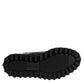 Black Leather Lace Up Mid Calf Boots Shoes