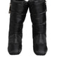 Black Padded Mid Calf Logo Heel Boots Shoes