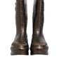 Metallic Brown Pull On Rain Boots Shoes