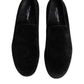 Black Jacquard Loafers Formal Men Dress Shoes