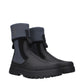 Black Cotton Ankle Boots