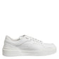 White Miami Leather Low Top Sneakers Shoes