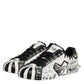 Black White Studded Low Top Sneakers Shoes