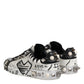 Black White Studded Low Top Sneakers Shoes