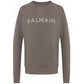Gray Cotton Men Sweater