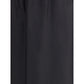 Black Cotton Midi Skirt