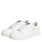 White Miami Leather Low Top Sneakers Shoes