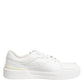 White Miami Leather Low Top Sneakers Shoes