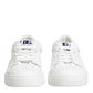 White Miami Leather Low Top Sneakers Shoes