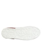 White Red Leather Lace Up Sneakers Shoes