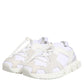 White Sorrento Low Top Lace Up Sneakers Shoes