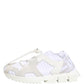 White Sorrento Low Top Lace Up Sneakers Shoes