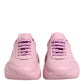 Pink Leather Daymaster Low Top Sneakers Shoes