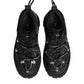 Black Low Top Lace Up Trekking Sneakers Shoes