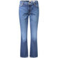 Blue Cotton Women's Straight Jean