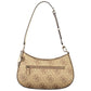 Beige Polyethylene Women Handbag