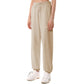 Beige Cotton Women Sweatpant
