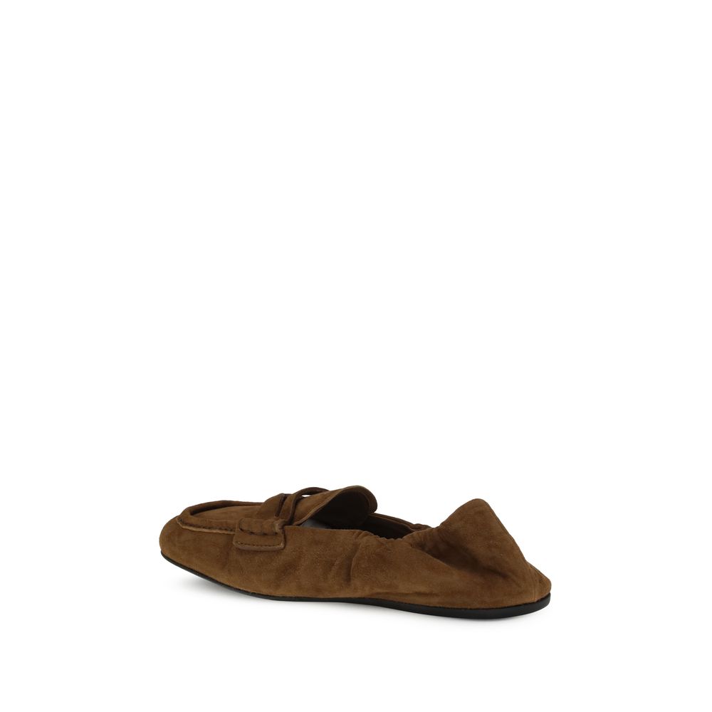 Brown Calf Leather Bos Taurus Slip-On Loafers