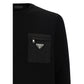 Black Fleece Wool Sweatshirt