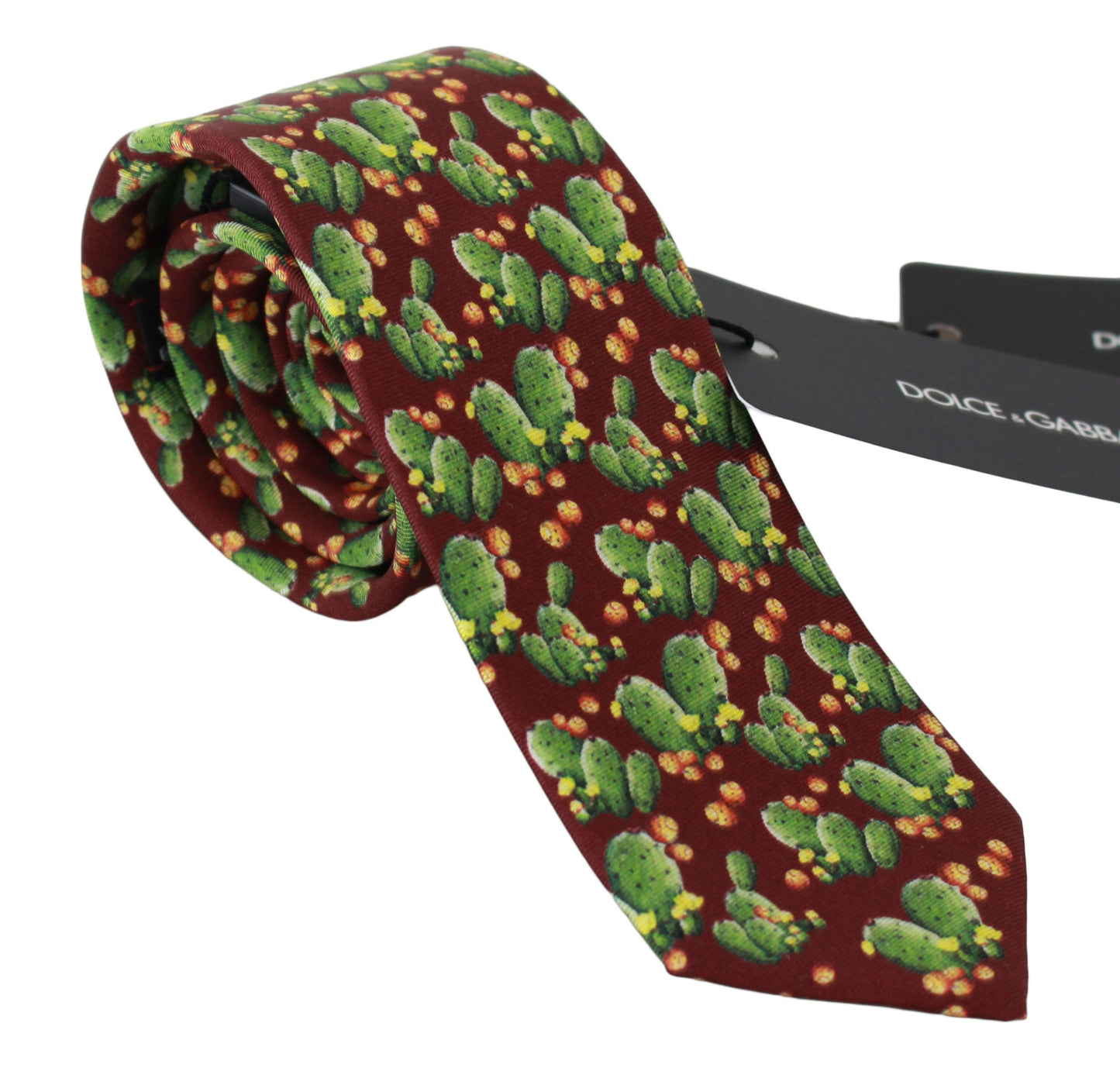 Multicolor Cactus Silk Neck Tie