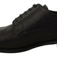 Black Lace Up Leather Men Formal Derby Shoes