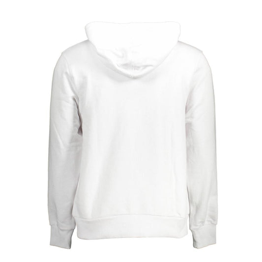 White Cotton Men Sweatshirt