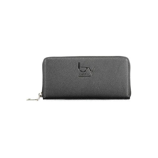 Black Polyurethane Women Wallet