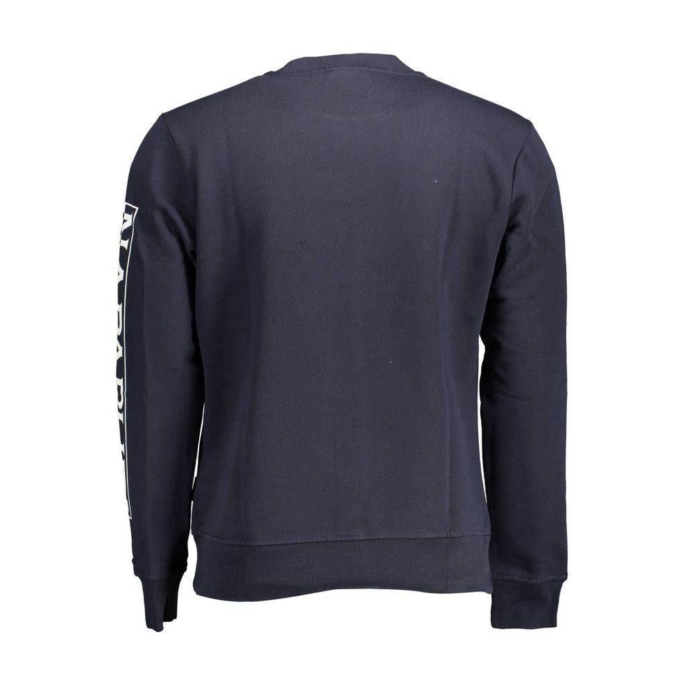 Blue Cotton Men's Sweatshirt