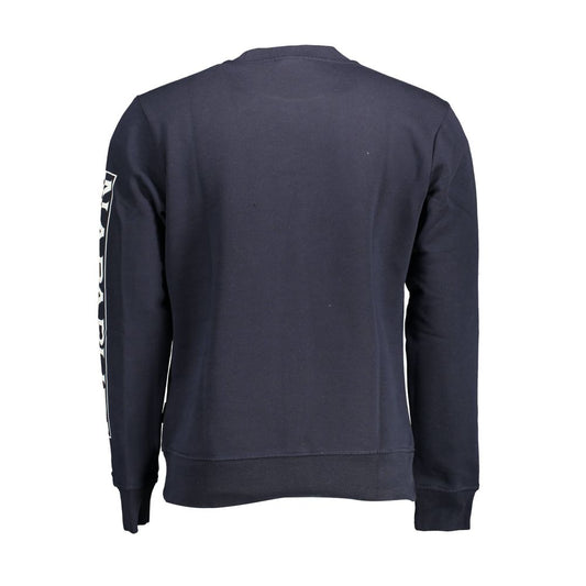 Blue Cotton Men's Sweatshirt