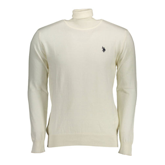 White Cotton Men's Sweater