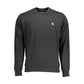Black Cotton Men Sweatshirt