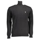 Black Cotton Men's Turtleneck Sweater