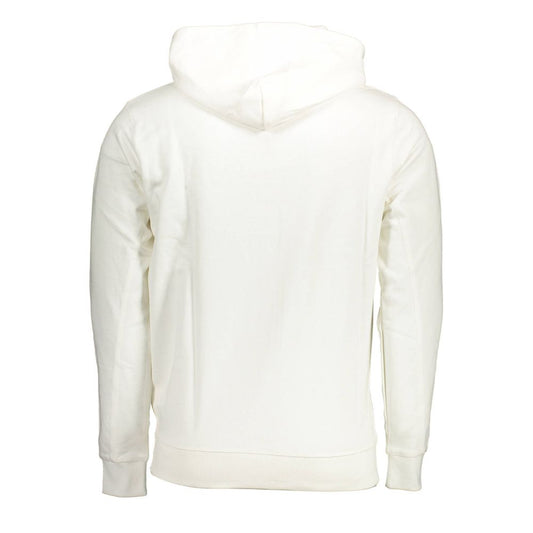 White Cotton Men Sweatshirt