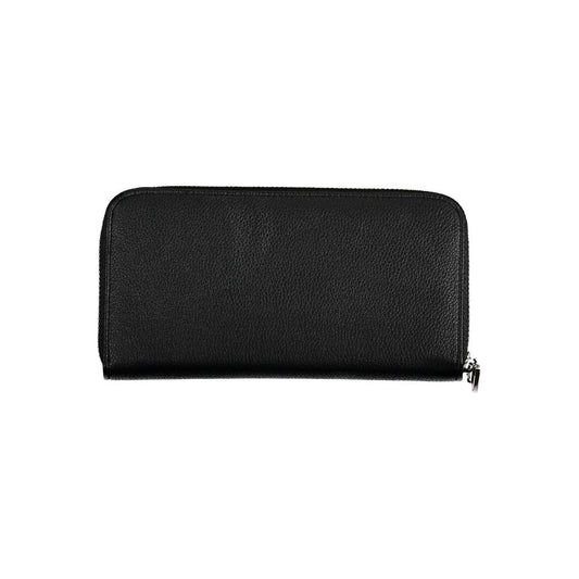 Black Polyurethane Women Wallet
